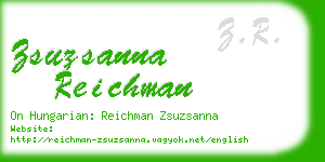 zsuzsanna reichman business card